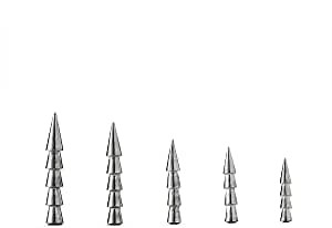 nako. 10 Pack Tungsten Nail Weights, Fishing Weights, Fishing Sinkers kit | 1/64 oz, 1/32 oz, 3/64 oz,1/16 oz, 3/32 oz, 1/8 oz