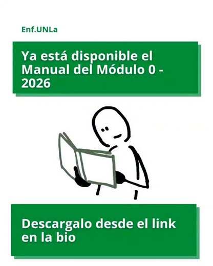 UNLa Enfermería | 📘✨ Manual del Módulo 0 disponible para descarga y leer en el veranito 🌞 Ya podés acceder al Manual del Módulo 0 de la Carrera de... | Instagram