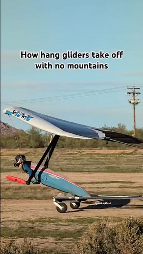 No mountains needed for hang gliding 😊 Also my second topless aerotow launch!