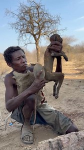 Preparing baboon meat for dinner | Safari Treanding