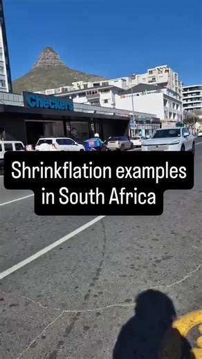 Laura Kaley on Instagram: "Some shrinkflation examples in South Africa Video credit: Nomcebo_h (TikTok) #southafrica #fyp #trending #foryou #shrinkflation #costofliving #news #southafricans"