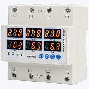 [Hot Item] 63A 40A 220V Over Under Voltage Protector Electric Relay Protection Low High Voltage Protector
