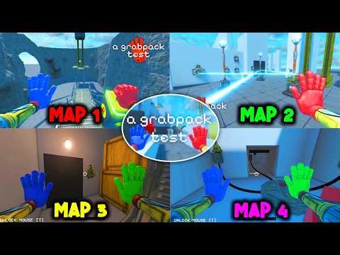 A Grabpack Test (Map 1,2,3,4 Full Walkthrough) Roblox (Full Gameplay)