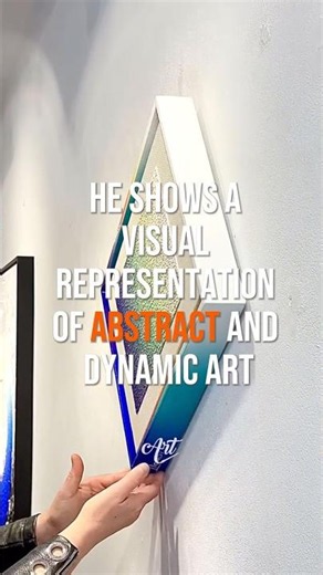 Color‑Shifting Abstracts That Move With You @estudiollordi #art #abstractart #kineticart #short