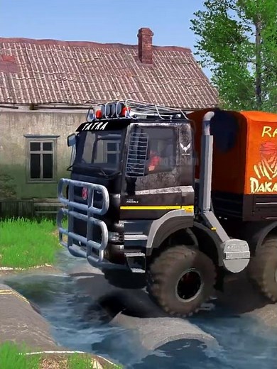 Spintires：MudRunner Truck mod Gameplay Ep487 #spintires #mudrunner #simulation #drivingskills