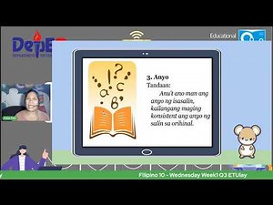 Filipino 10 - Wednesday Week1 Q3 ETUlay