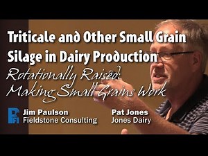 Triticale and Other Small Grain Silage in Dairy Production - Jim Paulson & Pat Jones