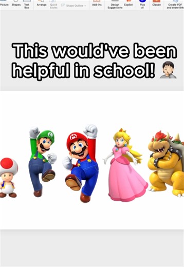 They should teach PowerPoint like this... 😩 #powerpoint #presentation #studytok #mariobros