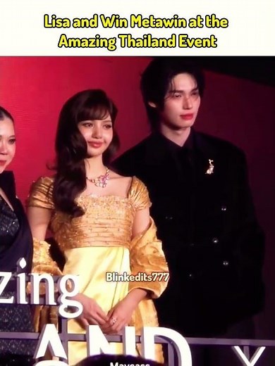 Lisa and Win Metawin at the Amazing Thailand Event #lisa #blackpink