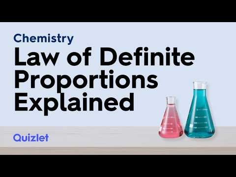 Law of Definite Proportions Explained | Constant Composition in Chemistry