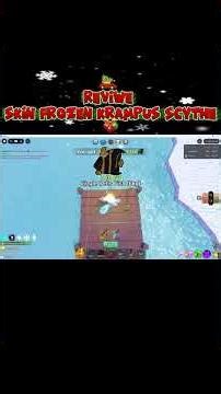 REVIWE SKIN FROZEN KRAMPUS SCYTHE #roblox #robloxindonesia #fishitroblox #SKIN FROZEN KRAMPUS SCYTHE
