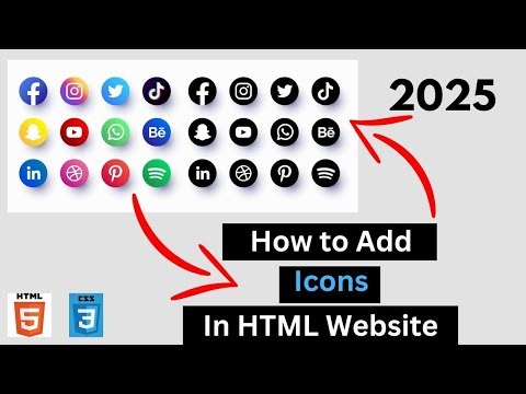 How to add Icons in HTML Website