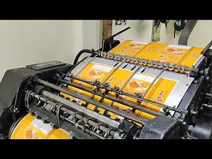 Original Heidelberg Einfarben Offset Letterset Using UV Coating Lamination