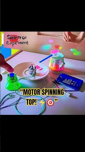 “I Made a Motorized Lattu 🎯 | Science Experiment for Kids”
