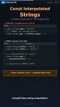 C# 10 Features Every .NET Developer Should Know | .NET Tips #dotnetcore