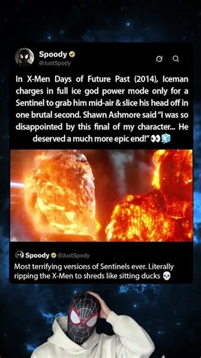 During the filming of X-Men Days of Future Past (2014), Shawn Ashmore wasn't ready