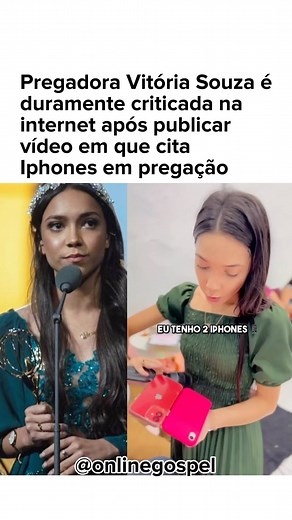 Online Gospel | A influenciadora e pregadora Vitória Souza, conhecida por viralizar diversos vídeos no instagram das suas pregações, está sendo alvo de... | Instagram