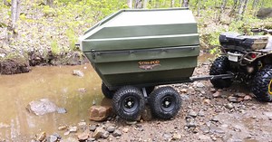 Tetra-POD clamshell trailer pops open into a boat