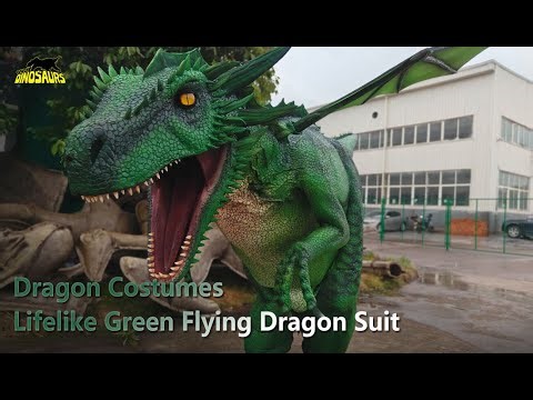 Lifelike Green Flying Dragon Suit | Dragon costumes