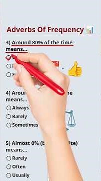 Adverbs of Frequency Quiz! Only Geniuses Get 7/7! 📝 #shorts