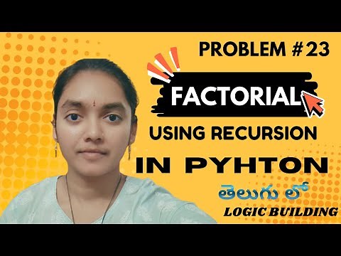 LOGIC Building - Factorial Using Recursion in Python | Python top 50 Interview Questions #coding