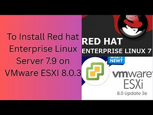 How to Install Red Hat Enterprise Linux Server 7.9 on VMware ESXi 8.0.3 | Full Step‑by‑Step Tutorial