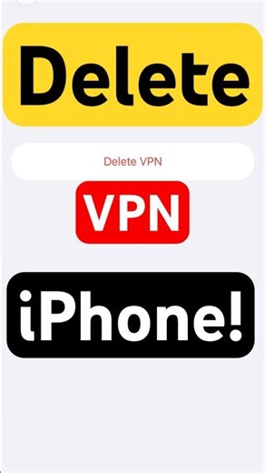 How to Delete VPN Settings on iPhone  #apple #vpn #iPhone