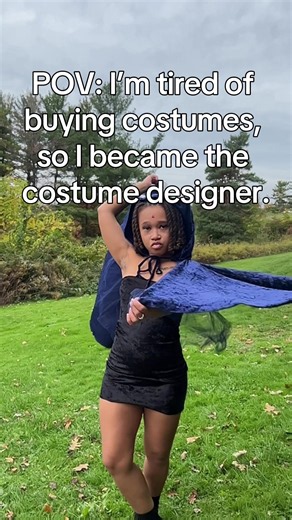 Follow along as I sew my way through Halloween. I created my own Raven costume! Velet cloak and dress! #Raven #teentitans #cosplay #diy #sewing