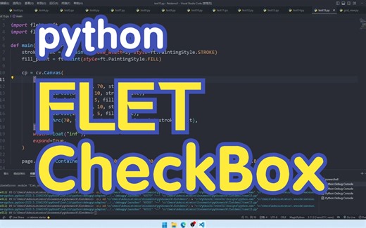 Python Flet 输入或者选择控件之 Checkbox
