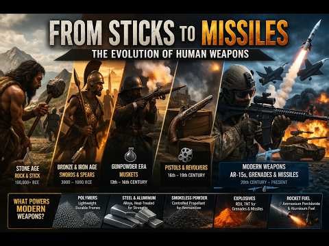 From Sticks to Missiles: The Evolution of Human Weapons