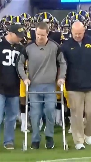 1.4M views · 45K reactions | #OTD  years ago, Brett Greenwood returned to Kinnick to lead Iowa out of the tunnel in a moment bigger than football. | Big Ten Network | Facebook