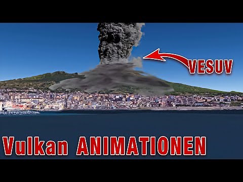 VESUV Animation - Plinianische Eruption mit Pyroklastischem Strom