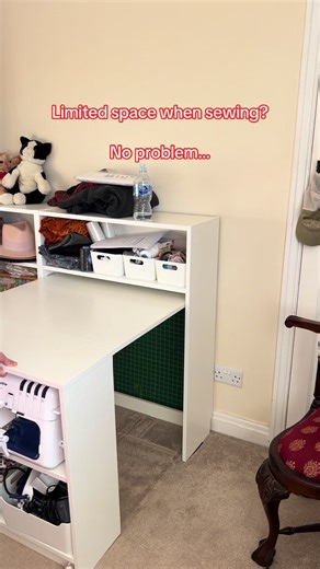Honestly best money i’ve spent and means that my sewing projects aren’t taken pver my bedroom! #sewing #sewingtiktok #sewingforyoupage #ikea #sewingdiy