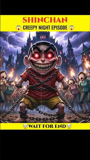 shin-chan creepy night 😰🤯 #shinchan #doreamongame #shinchanepisodes
