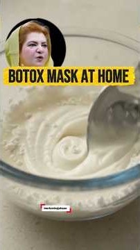 DIY BOTOX MASK 😍 Egg White & Corn Flour for Tight-Looking Skin #Shorts #wrinkles #skintightening