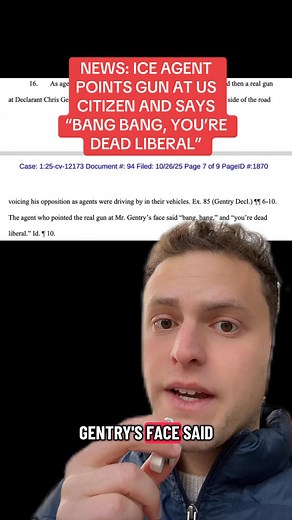 425K views · 45K reactions | NEWS: ICE agent tells citizen “bang bang, you’re dead liberal” Subscribe to support my work: aaronparnas.substack.com | Aaron Parnas | Facebook