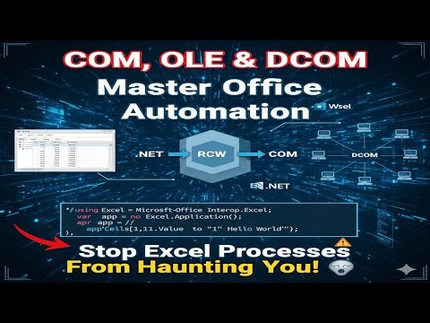Master COM, OLE & DCOM: The Hidden Foundation of .NET Office Automation (Avoid Excel Ghosts Forever)