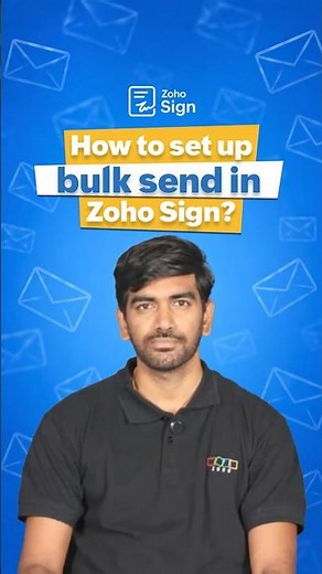How to set up bulk send in Zoho Sign?
