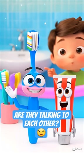Toothbrush & Toothpaste Power Team! #cartoon