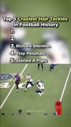 Craziest Hair Tackles In Football History #nfl #football #patrickmahomes #tombrady #joshallen