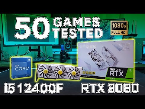 RTX 3080 + i5 12400F tested in 50 games | 1920x1080p benchmarks!