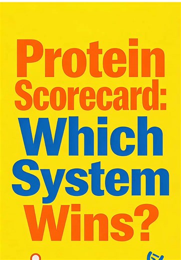 Protein Scoring: Old Standard vs New Science 🥊 (Explained!) #Nutribota #Protein #NutritionScience #DIAAS