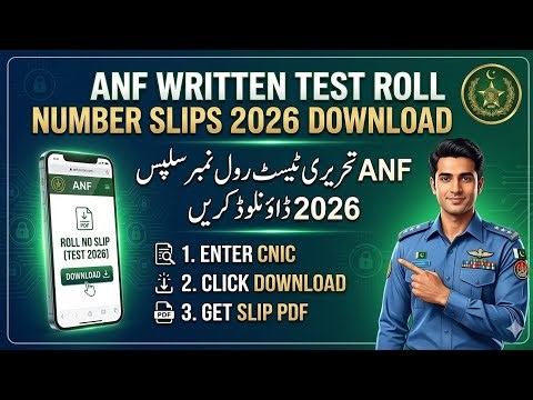 ANF Roll number Slips 2026 || ANF Roll number Slips 2026 Download || ANF Written Test Call Letter