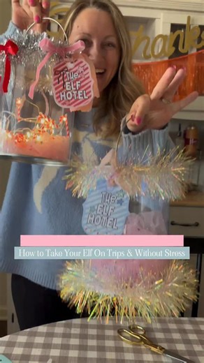 Follow comment HOTEL and I’ll send over all the details for this adorable elf hack for travel. Just popping this little DIY back on your feed because holiday travel an elf = a whole situation. This simple travel container has saved me more times than I can count, so if you’re packing up soon, make one of these before things get crazy. A tiny bit of prep now = way less stress later. Hope it helps make your season feel a little lighter! Send this #momhack to someone who is starting the elf fun. #e