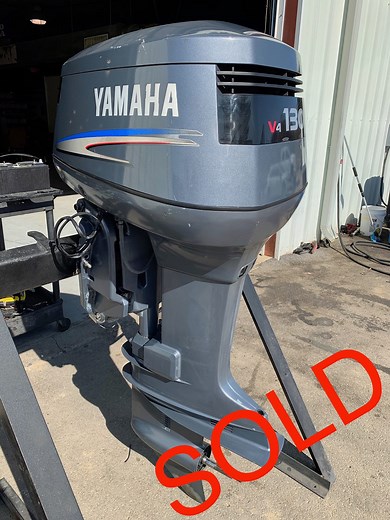 $4250 Clean Used 2003 Yamaha 130 HP V4 Carbureted 2 Stroke 25" Outboard Motor. Model number: 130TXRB. Serial number: 6L1 X 1000646. Weight - 358 lbs. 145-158 psi compression on all 4 cylinders. Oil Injected. Motor has never been used in saltwater. Missing Flywheel Cover. New Gear Oil. Starts and runs good. Electric Start. Power Tilt. Motor is ready to mount and run. Freight Shipping available from Scottsville, KY. For a freight quote, please provide zip code, if it will be a commercial (with a l