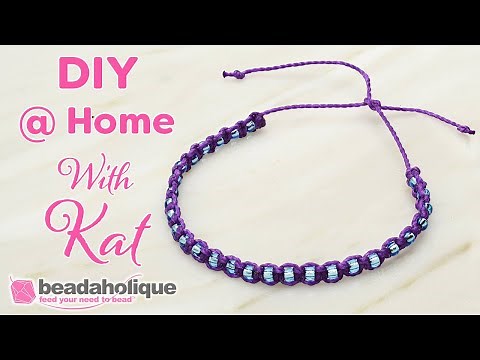 How to Make Macrame Square Knots with Waxed Brazilian Cord