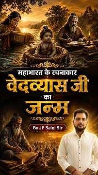 महाभारत के रचयिता वेदव्यास जी का जन्म!🔥#vedvyasji #mythologyfacts #kalamacademy