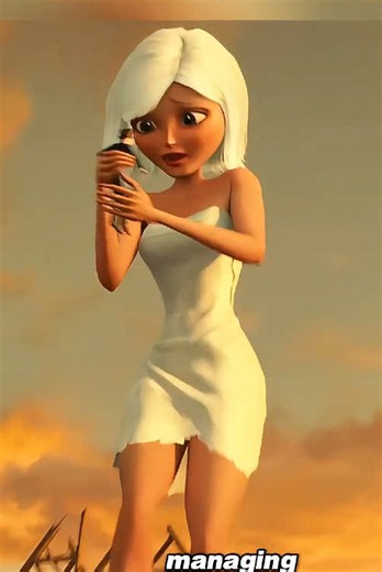 This woman suddenly turned into a white haired giant.#fyp #foryou #funnyvideos #animation #usa