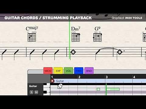 Realistic guitar strumming in Sibelius