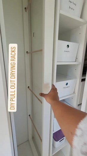 Space-Saving DIY Pull Out Drying Racks for Efficient Laundry | DIY Project